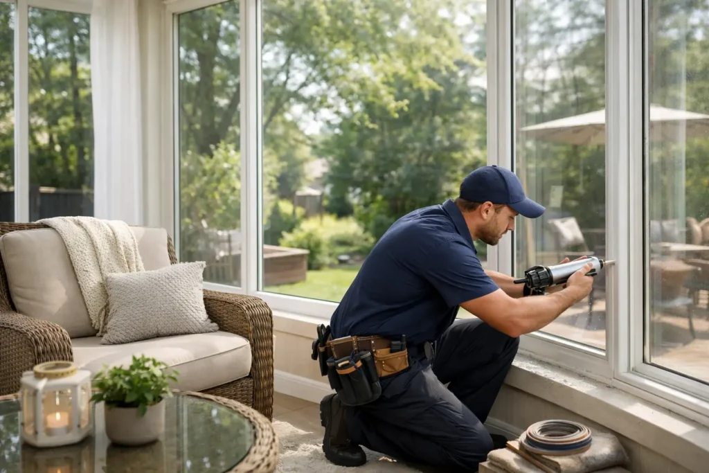 A Drafty Sunroom Windows Solution That Lasts