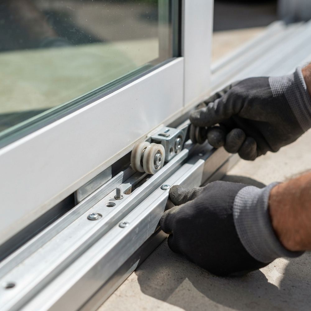 Sliding door glass replacement