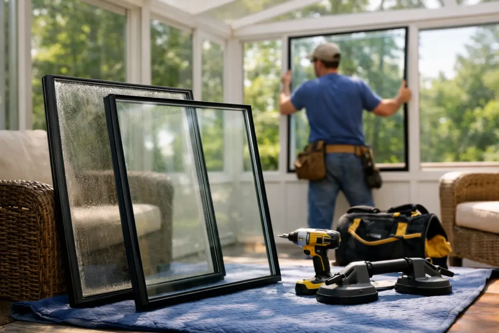 Window IGU Replacement Cost in Older Sunrooms