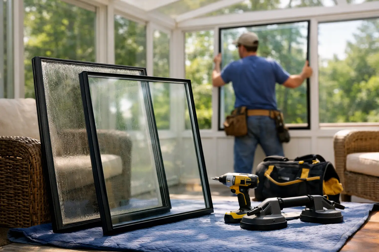 Window IGU Replacement Cost in Older Sunrooms