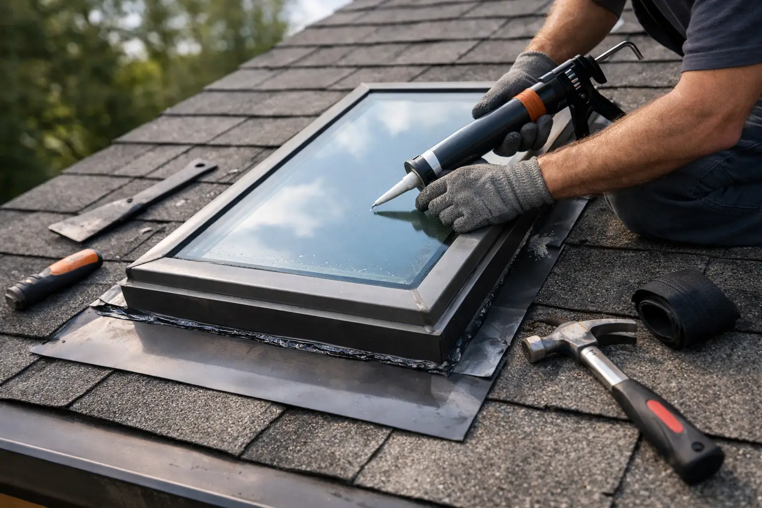 How to Repair Skylight Flashing That Leaks