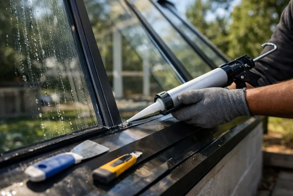 How to Reseal Solarium Windows Without Trapping Water